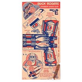 1940 Buck Rogers Punch-Out Rubber Band Gun