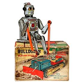 1957 Linemar, Bulldozer Which A Robot Operates in Original Box