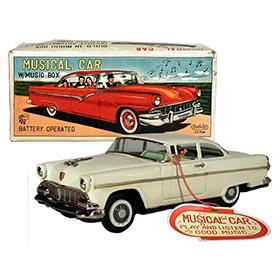 1955 Asahitoy Toy Company, Musical Ford in Original Box