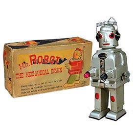 c.1950 Alps, Mr. Robot The Mechanical Brain in Original Box