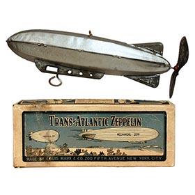 c.1930 Marx, Trans-Atlantic Zeppelin in Original Box