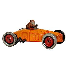 c.1925, Chein Tinplate Clockwork Racer #3