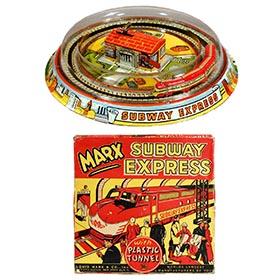 1954 Marx, Subway Express with Plastic Tunnel in Original Box