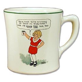 1932 Little Orphan Annie Ceramic Ovaltine Mug
