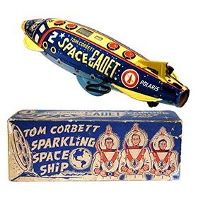 1952 Marx, Tom Corbett Polaris Space Ship in Original Box