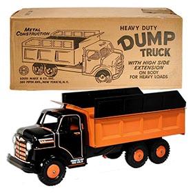 1957 Marx, No.2083 Heavy Duty Dump Truck in Original Box