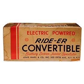 1957 Marx, Electric Rider-Er Convertible, Factory Sealed in Original Box