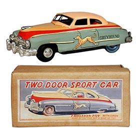 1953 Japan Greyhound Two Door Sport Car in Original Box