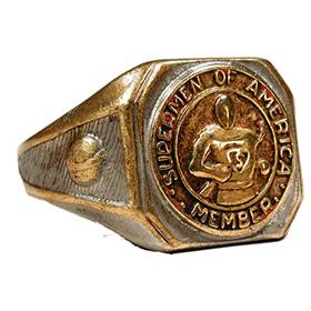 1940 Supermen of America Contest Prize Ring