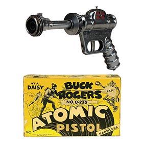 1945 Daisy, Buck Rogers U-235 Atomic Pistol (Black) in Original BoxÂ 