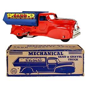 c.1941 Marx, No.444 Mechanical Sand & Gravel Truck in Original Box