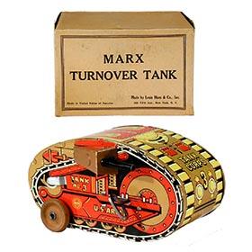 c.1940 Marx, Turnover Tank (5th Version) in Original Box