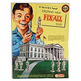 Marx, 1954 Dealers Catalog for Fix-All Line & White House Set