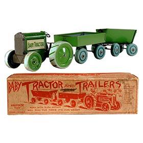 1918 Animate Toy Co., Baby Tractor & Trailers in Original Box