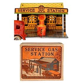 1929 Marx, Service Gas Station in Original Box