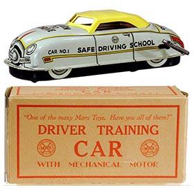 c.1950 Marx, Driver Training Car (Yellow Roof) in Original Box