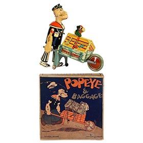 1932 Marx, Popeye & Baggage in Original Box
