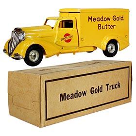 1935 Metalcraft, Beatrice Meadow Gold Butter Truck in Original Box