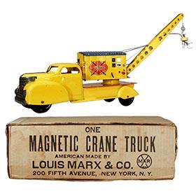 1950 Marx, (Electro) Magnetic Crane Truck in Original Box