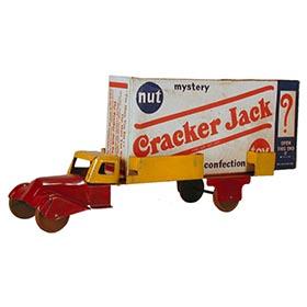 c.1936 Wyandotte, Streamlined Cracker Jack Flatbed Truck with Sealed 1930's Box
