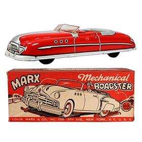 1949 Marx, Mechanical Roadster (Red) in Original Box