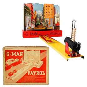 c.1936 Baldwin Mfg. Co., Mechanical G-Man Patrol in Original Box