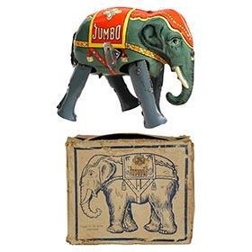 c.1948 Blomer & SchÃ¼ler, Jumbo Elephant in Original Box