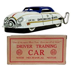 c.1950 Marx, Driver Training Car (Blue Roof) in Original Box