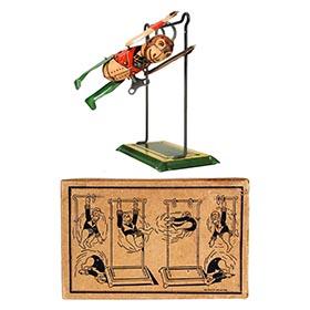1932 Marx, Tumbling Monkey & Trapeze in Original Box