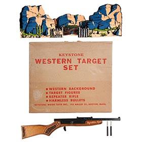c.1950 Keystone, No. 827 Western Target Set in Original Box