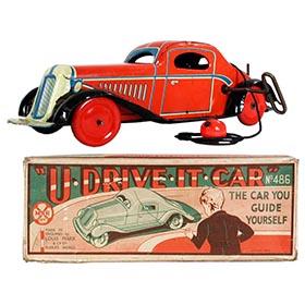 1936 Marx, U-Drive-It Car (U.K. version) in Original Box