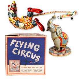 1941 Unique Art Mfg. Co., Flying Circus in Original Box