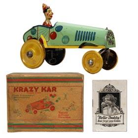 1920 Strauss Krazy Kar in Original Box w/In-Box Catalog