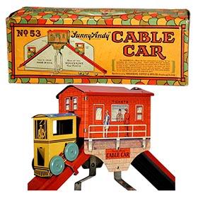 1929 Wolverine, No.53 Sunny Andy Cable Car in Original Box