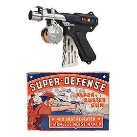 1937 Langson Mfg. Co., Super-Defense Paper-Buster Gun in Original Box