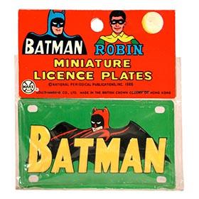 1966 Marx, Batman Robin License Plate, in Sealed Original Bag