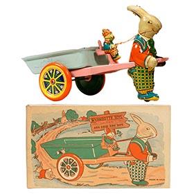1937 Wyandotte, No. E207 Rabbit and Cart in Original Box
