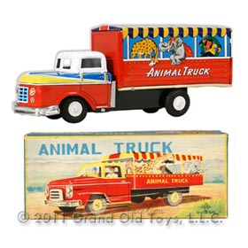 c.1950 Nishimura Friction Animal Truck In Original Box