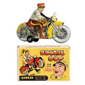 1950 Marx, Police Rookie Motorcycle Cop (Ver 2.) in Original Box