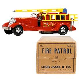 1948 Marx, Fire Patrol (Water Tower) Truck in Original Box