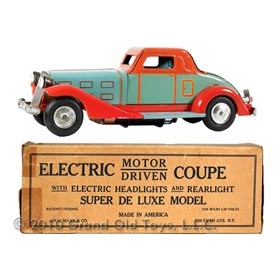 1933 Marx, Super Deluxe Electric Coupe In Original Box