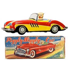 c.1956 Japan, Piggly-Wiggly Car in Original Box