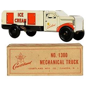 c.1952 Courtland Mechanical Ice Cream Truck in Original Box