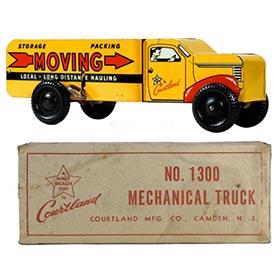c.1952 Courtland, Mechanical Moving Van Truck in Original Box