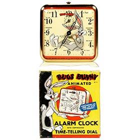 1949 Ingraham, Bugs Bunny Animated Clock in Original Box