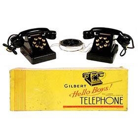 1937 A.C. Gilbert, Electric Telephone Set in Original Box