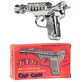c.1952 J.E. Stevens, Jet Jr. Cap Ray Gun in Original Box