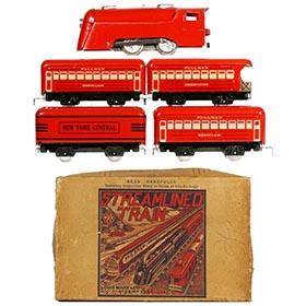 1940 Marx, Streamlined Commodore Vanderbilt Train Set in Original Box