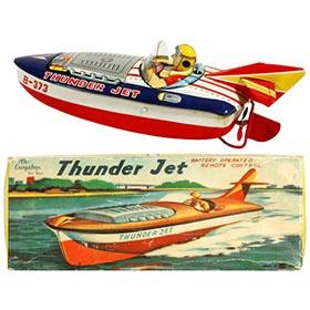 c.1957 Bandai, Thunder Jet Speed Boat in Original Box