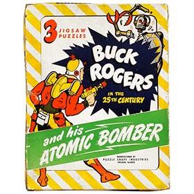 1945 Buck Rogers & His Atomic Bomber Puzzles in Original Box